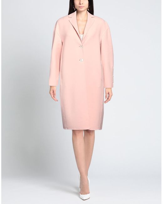 Agnona Pink Overcoat & Trench Coat