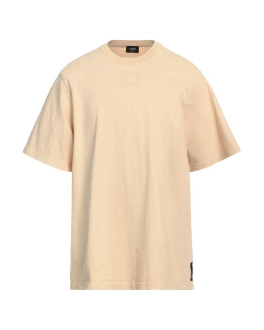 Fendi Natural T-shirt for men