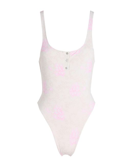 Frankie's Bikinis Pink One-piece Swimsuit