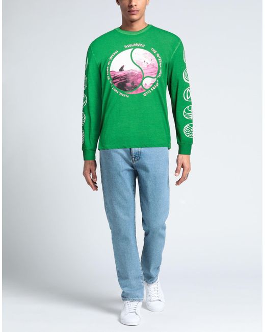 DSquared² Green T-shirt for men