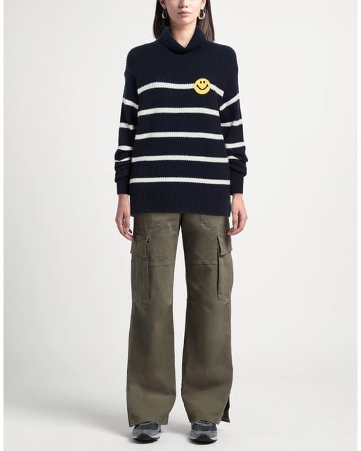 Joshua Sanders Blue Turtleneck Wool, Polyamide, Viscose, Cashmere