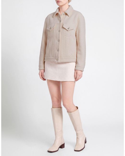 Jacob Cohen Natural Ivory Jacket Wool