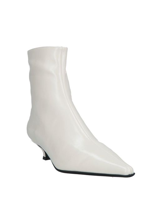 Jeffrey Campbell White Ankle Boots