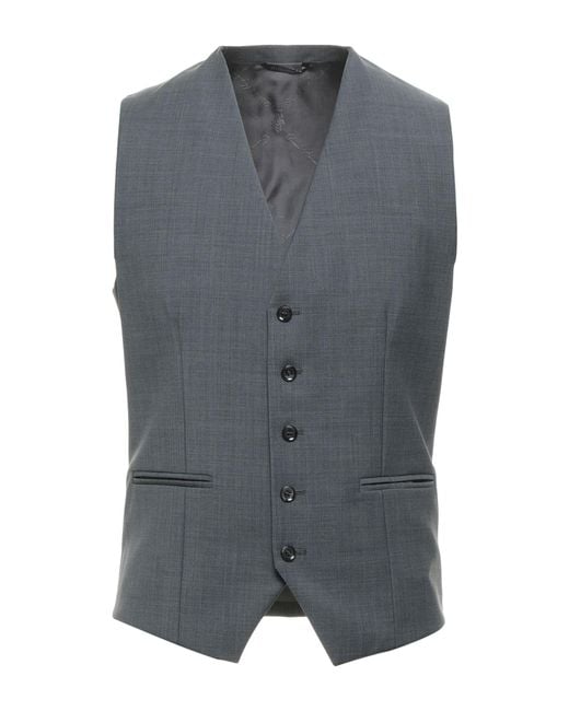Daniele Alessandrini Gray Waistcoat for men