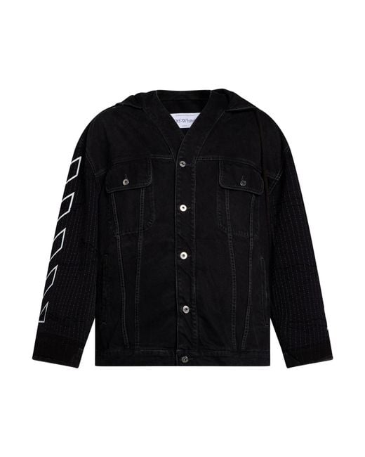 Off-White c/o Virgil Abloh Black Denim Outerwear Cotton for men