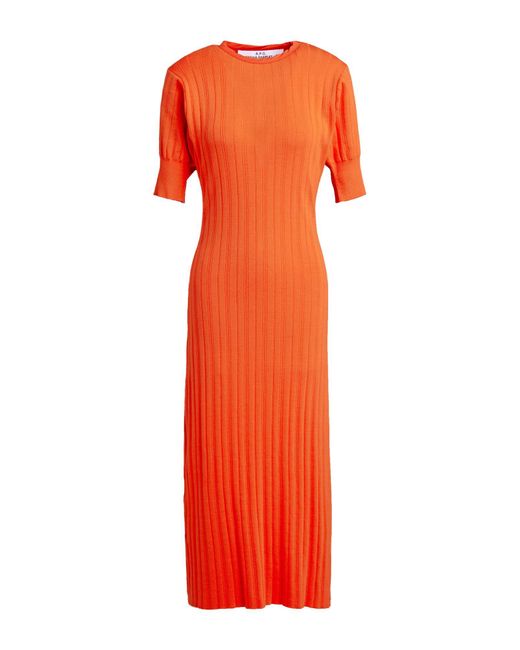 A.P.C. Orange Midi Dress