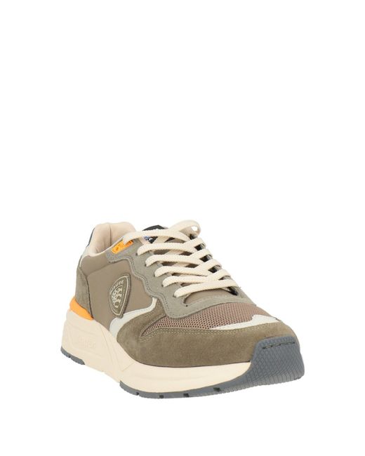 Blauer Sneakers in Green für Herren