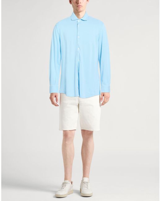 Camisa Fedeli de hombre de color Blue