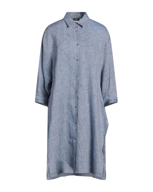 Peserico Blue Midi-Kleid