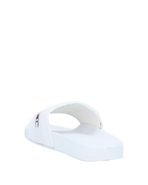 Sandalias Champion de Caucho de color Blanco para hombre | Lyst