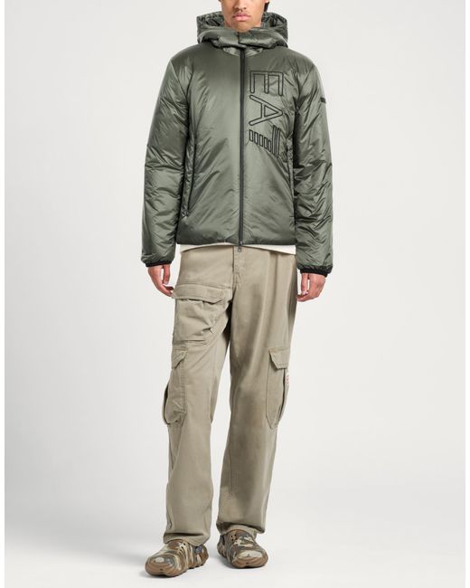 EA7 Green Puffers for men