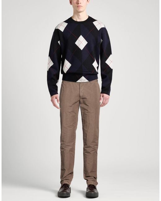Incotex Brown Pants Cotton, Linen for men