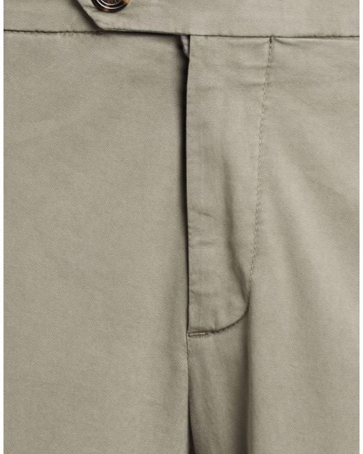 Brunello Cucinelli Gray Pants Cotton, Elastane for men