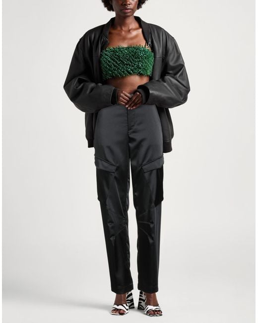 Dondup Gray Pants Polyester, Elastane