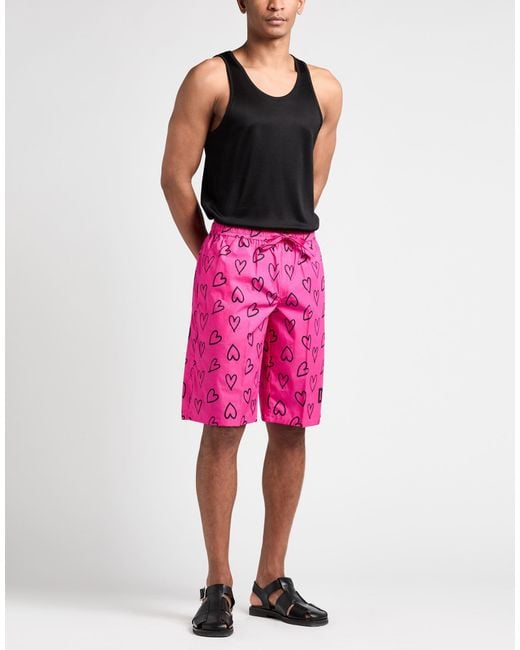 Dolce & Gabbana Pink Shorts & Bermuda Shorts for men