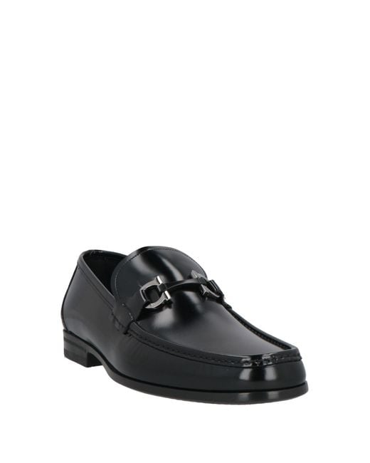 Ferragamo Black Loafers Calfskin for men