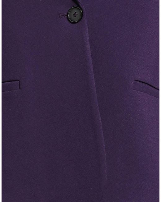Jucca Purple Blazer Viscose, Polyamide, Elastane
