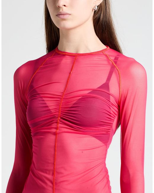 Pinko Pink Fuchsia Top Polyamide, Elastane