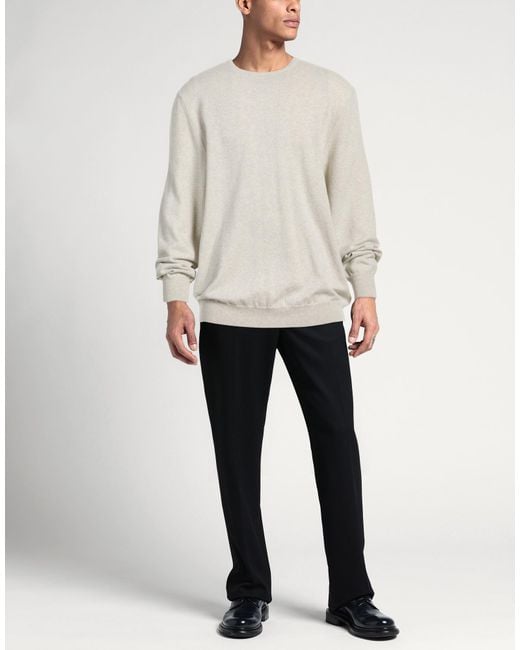 Piacenza Cashmere White Light Sweater Cashmere for men