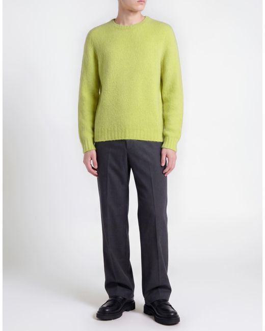 In The Box Green Lime Sweater Merino Wool, Recycled Cashmere, Polyamide for men