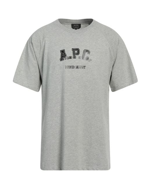 A.P.C. T-shirts in Gray für Herren