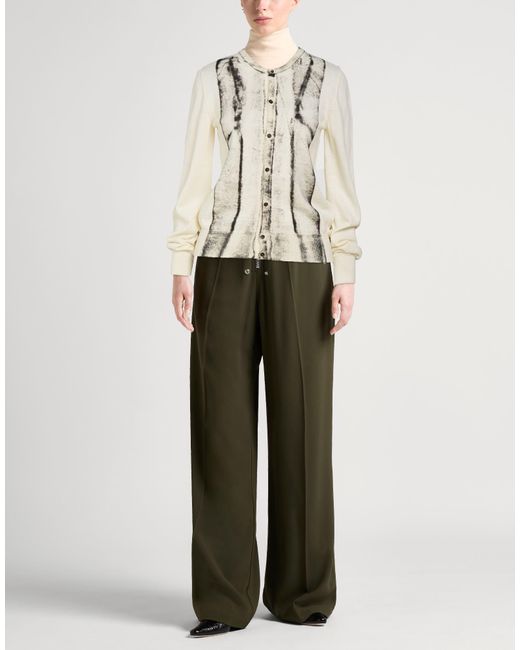 MM6 by Maison Margiela White Cardigan Acrylic, Virgin Wool
