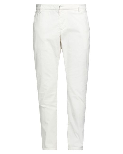 Dondup White Trouser for men