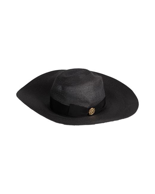 Ermanno Scervino Black Hat Polypropylene, Polyester