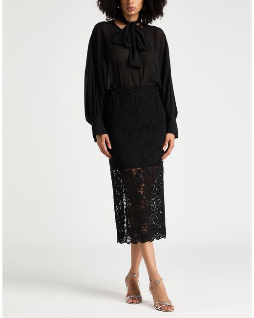 Dixie Black Midi Skirt Polyamide, Elastane
