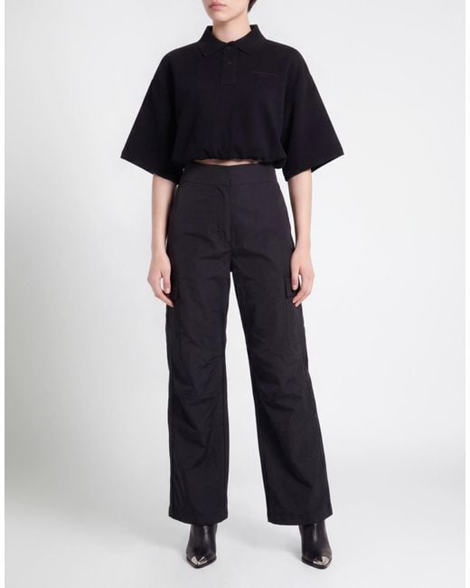 T By Alexander Wang Black Polo Shirt