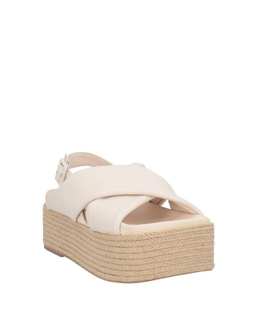 Paloma Barceló Natural Espadrilles Leather