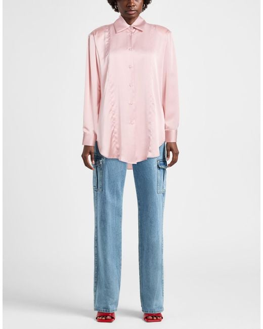 Nineminutes Pink Shirt Polyester, Elastane