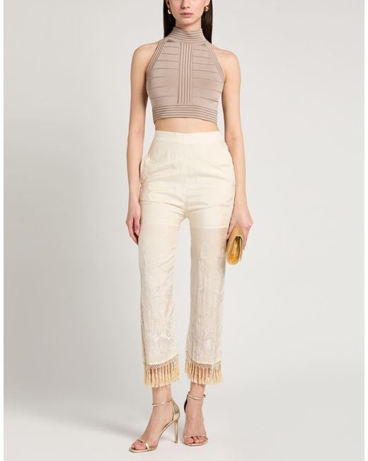 Semicouture White Trouser