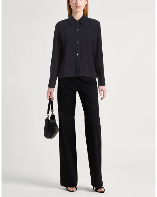 SEVENTY VENEZIA Blue Midnight Shirt Polyamide, Cotton, Elastane
