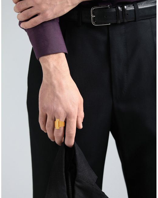 Versace Metallic Ring for men