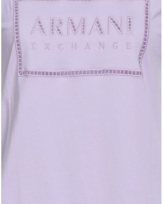 ARMANI EXCHANGE Purple T-shirt