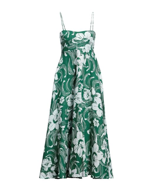 Faithfull The Brand Green Midi Dress