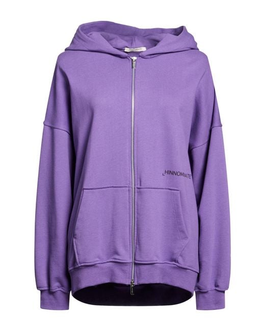 hinnominate Purple Sweatshirt Cotton, Elastane