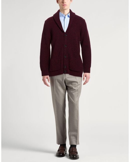 Daniele Fiesoli Red Cardigan for men