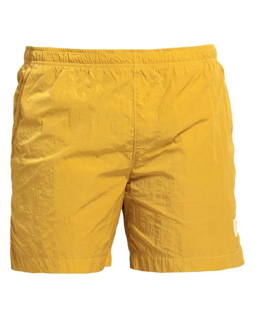 C P Company Yellow Swim Trunks for men