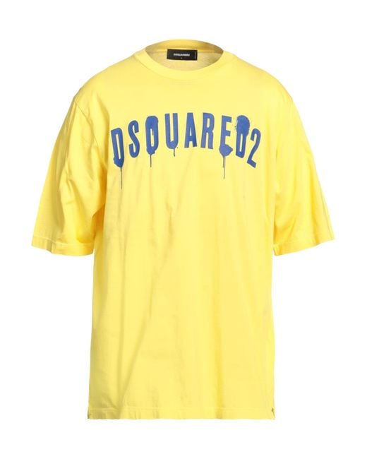 Camiseta DSquared² de hombre de color Yellow