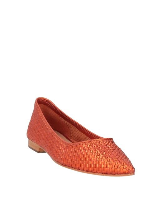 Strategia Red Ballet Flats
