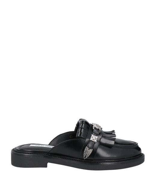Steve Madden Black Mules & Clogs Leather