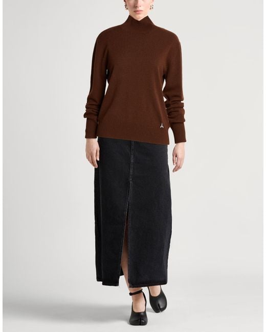 Patrizia Pepe Brown Turtlenecks