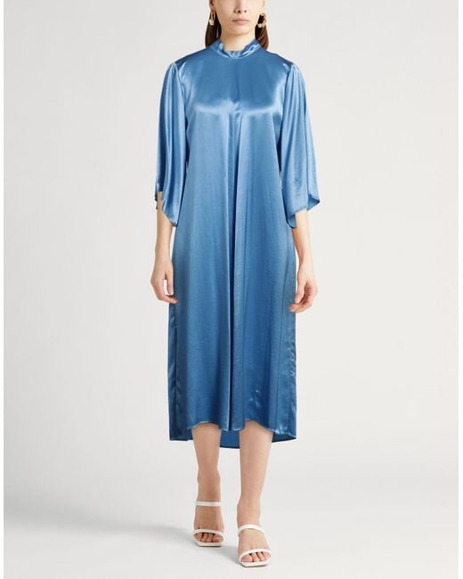 Forte Forte Blue Midi-Kleid