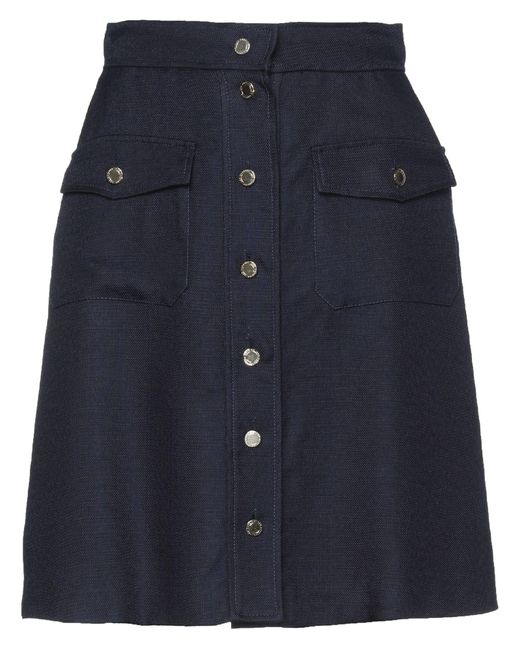 Les Copains Blue Mini Skirt