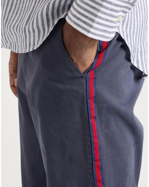 Aglini Blue Pants Cotton, Elastane for men