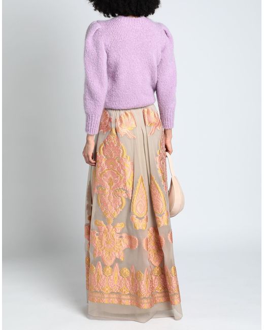 Alberta Ferretti Multicolor Maxi Skirt