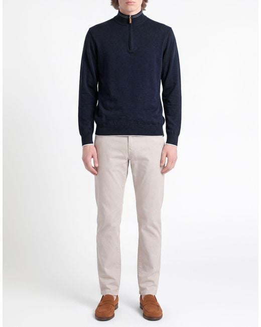 Paul & Shark Blue Midnight Turtleneck Virgin Wool, Cashmere for men
