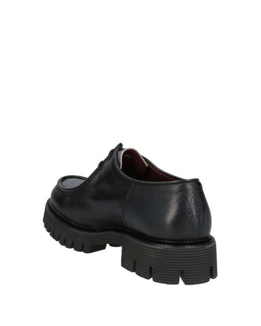 Seboy's Black Lace-Up Shoes Leather